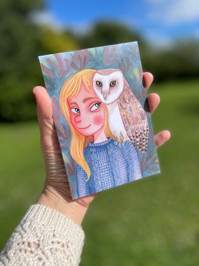Wise Owl - Greeting Card