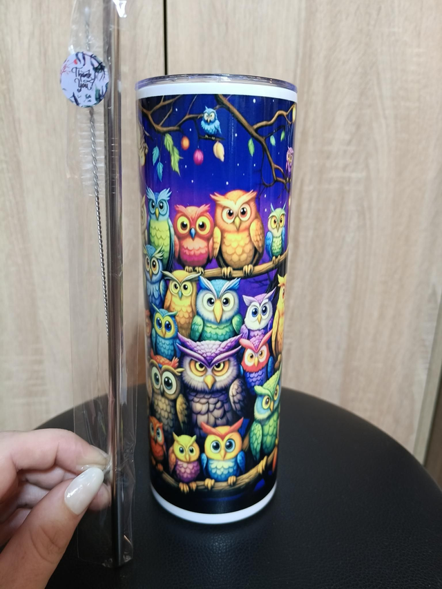 20 OZ Thermobecher Eulen ca. 600ml