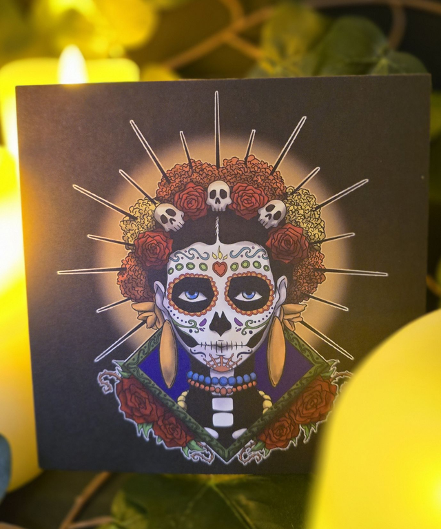 La muerte  - 14 x 14 cm