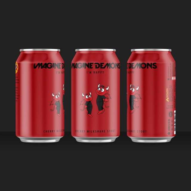 I'm Happy, milkshake stout with cherry