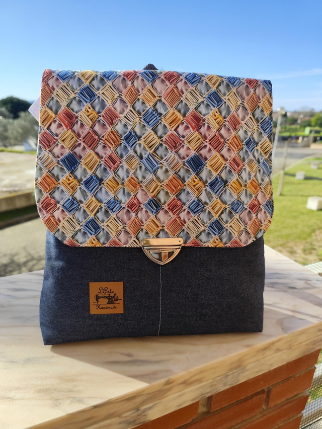 Mochila em tecido 