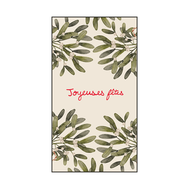 Serviettes papier rectangle - joyeuses fêtes