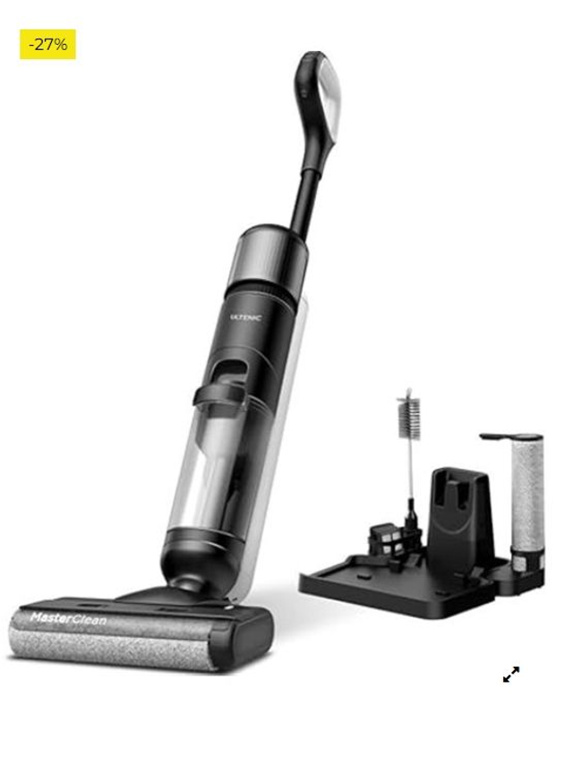 Ultenic AC1 Elite Aspiradora sin Cable Inteligente, Escoba Friegasuelos, Aspiradora en Seco y Húmedo