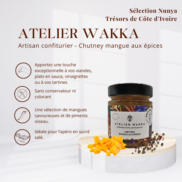 ATELIER WAKKA - Chutney mangue épicée
