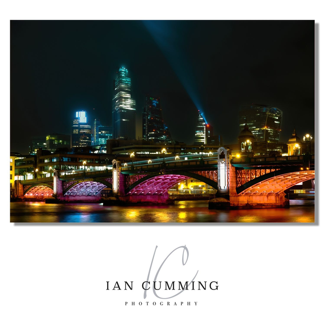 London at Night taken from westbank 