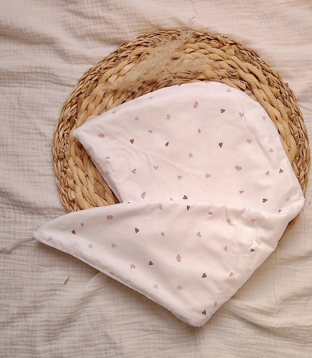 Serviette cheveux P&#039;tit coeur