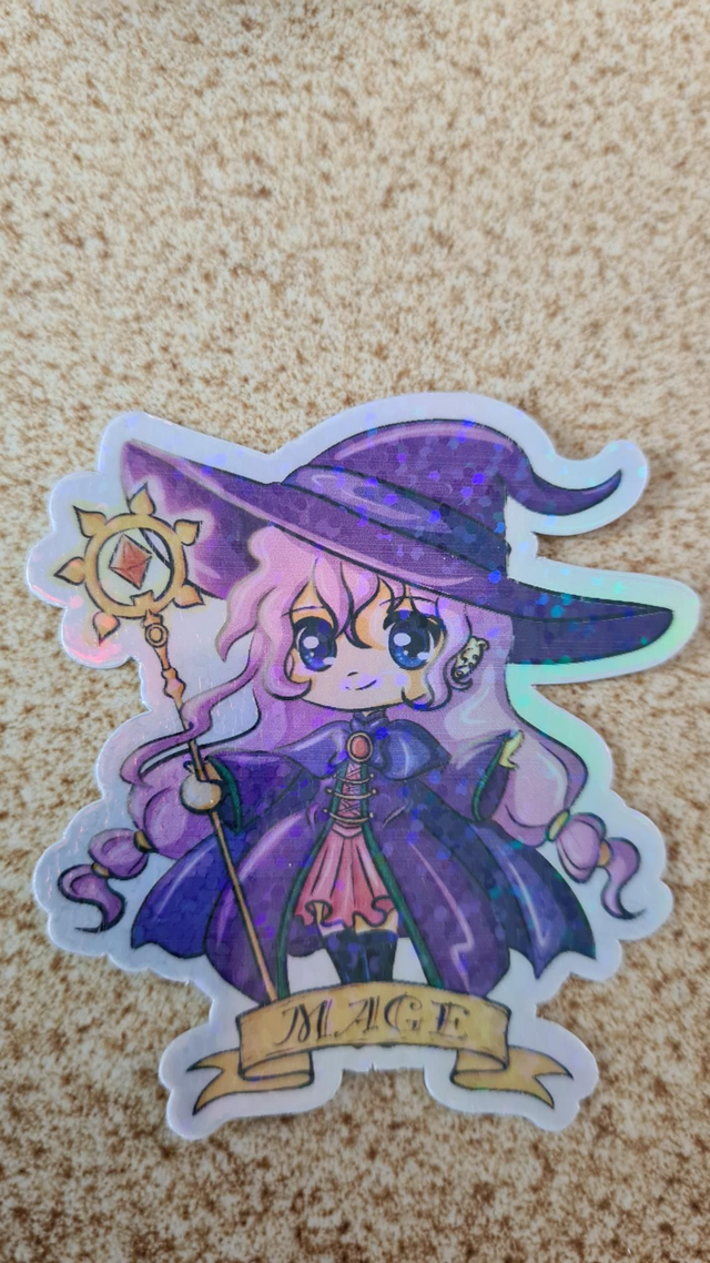 Sticker "Mage" Glitzer