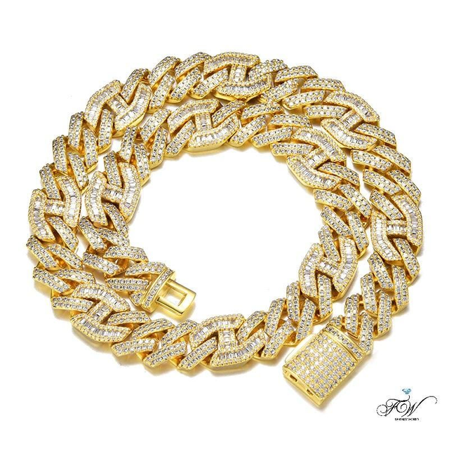 Chaîne Baguette Maille Gucci 14MM