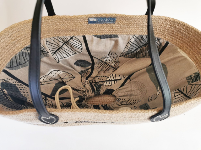 SOLD - Gray leaves Shopper - Other Colours to order