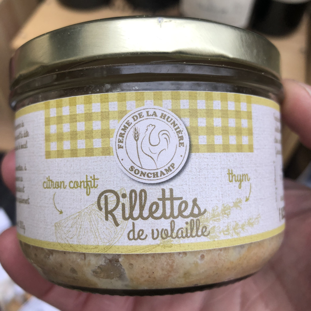 Rillettes de volaille, 200g Ferme de la Huniere (78)