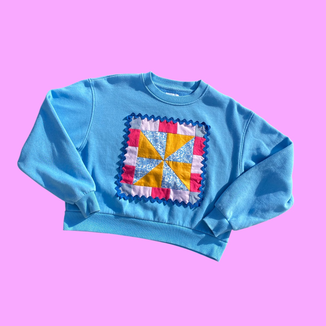 Sweat patchwork - taille S