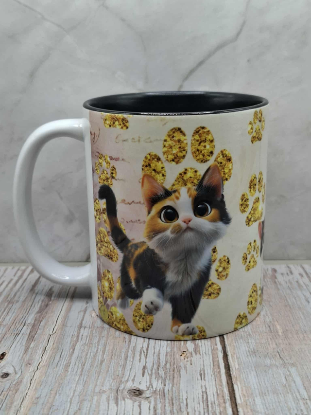 Mug noir chat Calico