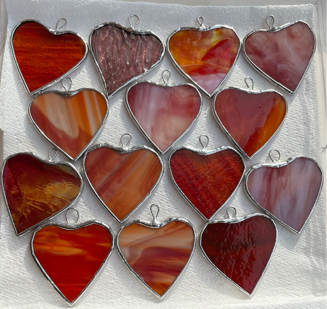 Red Hearts 5cm /2 Inch