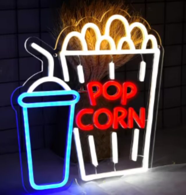 LED lamp neon stijl Popcorn (33.5x31cm)
