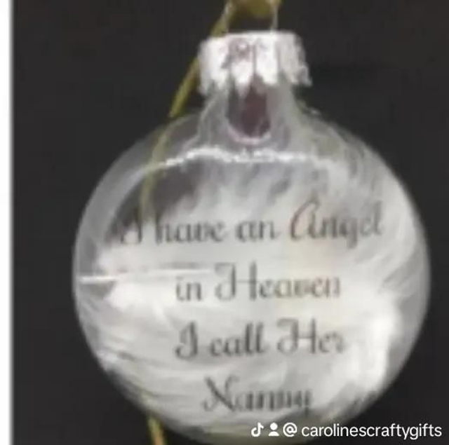 Memorial oval flat bauble 