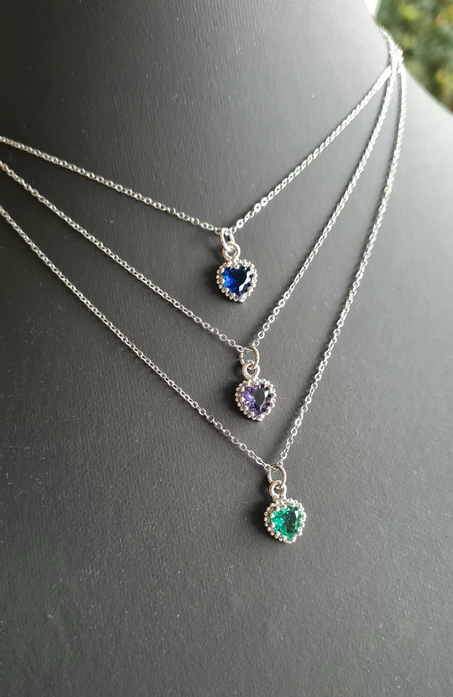 Collier "Coeur de l'océan" en acier 