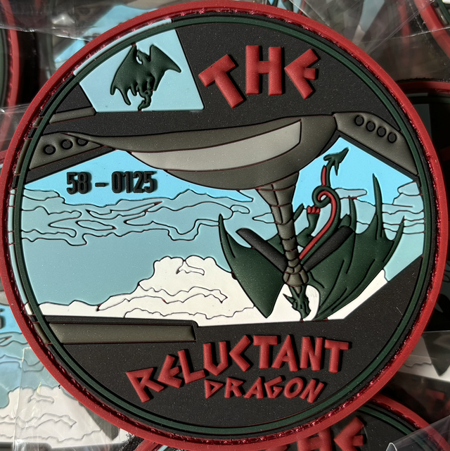 THE RELUCTANT DRAGON KC135 Nose Art Patch