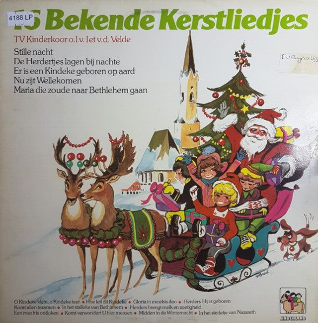T.V. Kinderkoor - 16 Bekende Kerstliedjes (LP)