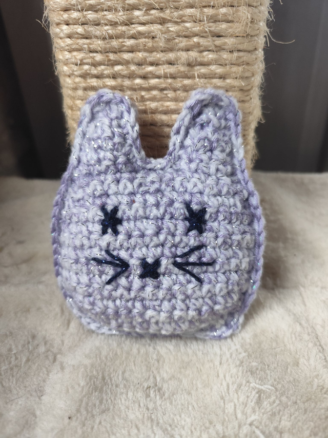 Gros Chacha violet et blanc