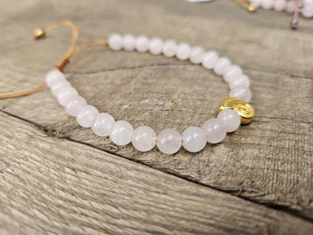 Bracelet fin femme quartz rose