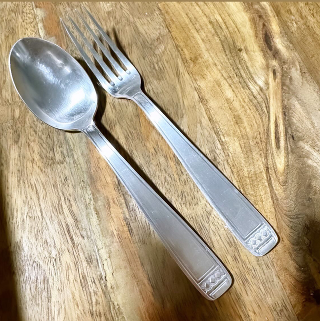 Duo Argent géométrique 