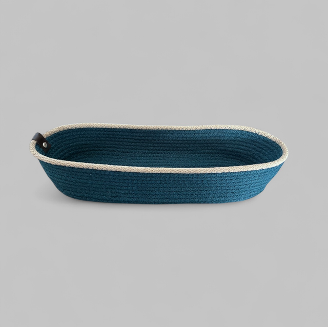 Panier / vide poche oval bi-color