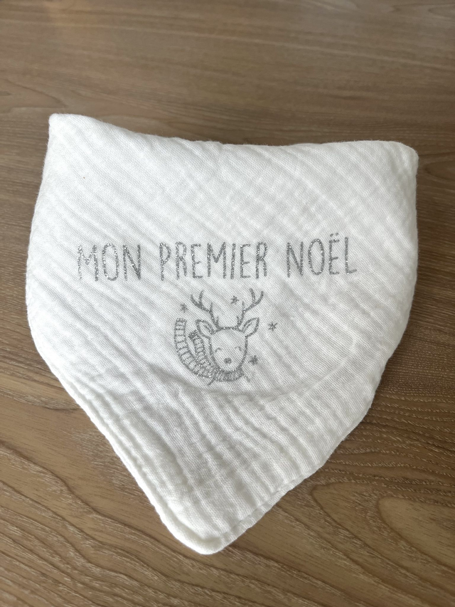 Bavoir - Mon premier Noël (version renne)