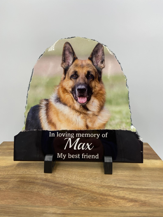 2 - Personalised Slate Tile - Custom Rock Slate - Door shape large