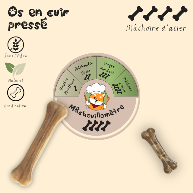 Os en cuir pressé