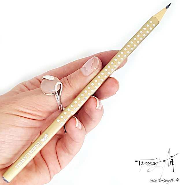FABER CASTELL - CRAYON GRAPHITE SPARKLE DORE OR PERLE - FB041214