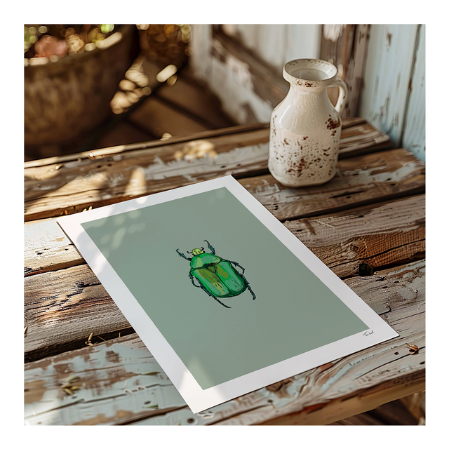 &#039;Rose Chafer Beetle&#039; art print