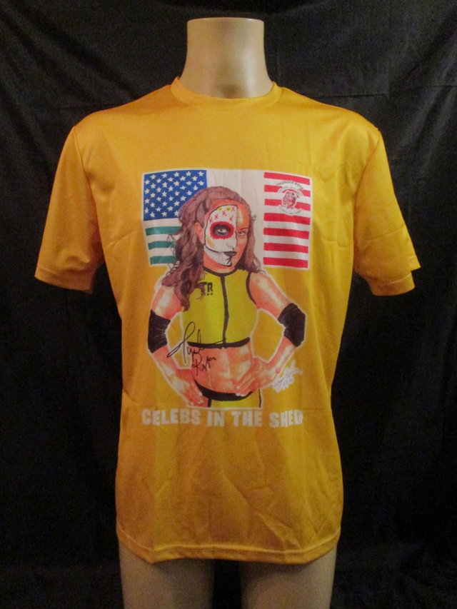 Thunder Rosa Picture T-Shirt MENS ADULT 100% Polyester Crew Neck YELLOW (Medium) Top PRE ORDER