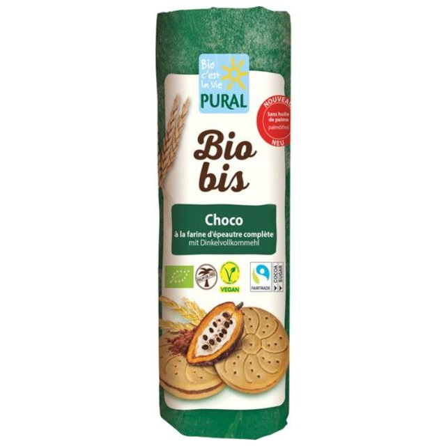 Pural Biobis Dinkel Choco Doppelkeks 320g Packung