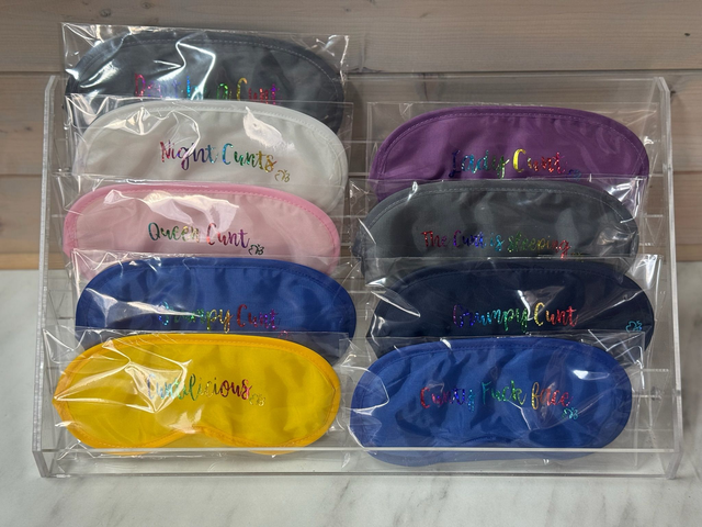 Just Rude! Blindfold/Eye Mask full of Cunts