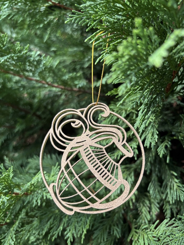 Boule de Noel Verseau Or