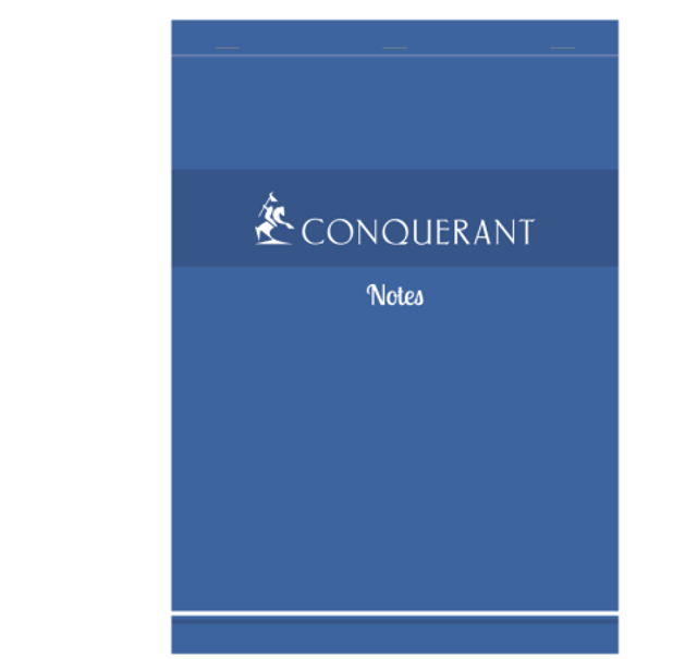 Bloc Notes agrafé A4, 200p./100 feuilles 60g/m², quadrillé 5x5