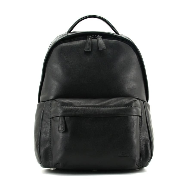 SAC A DOS EN CUIR SOUPLE NOIR POUR HOMME - DAVID WILLIAM - LIGNE HELVA - D61198 - 