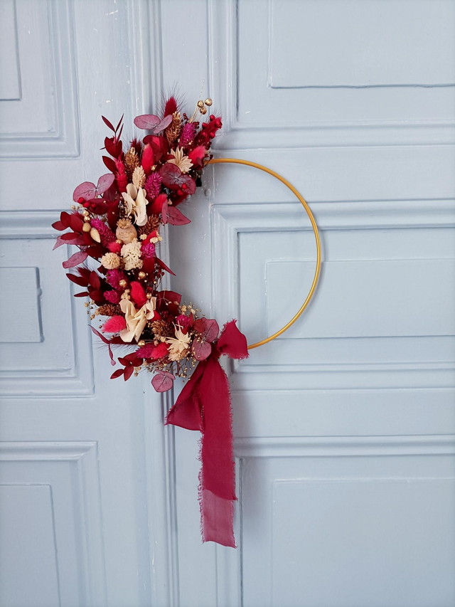 Couronne Aube douce - beauté florale longue durée