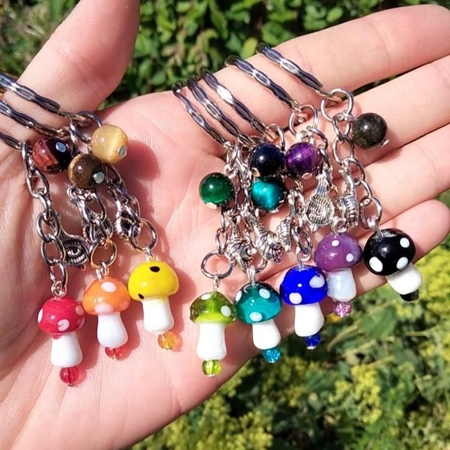 Mushroom Keyrings