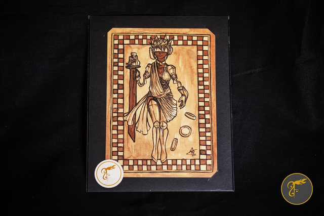 Illustration Dame Blanche - Carte A6