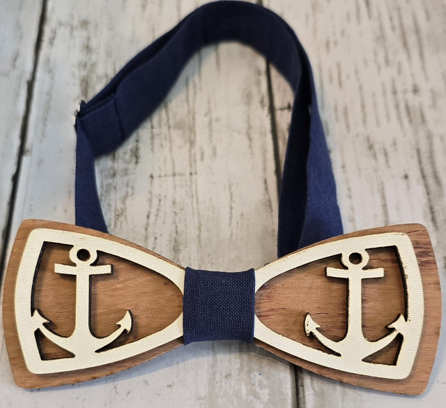 Noeud papillon ancre marine