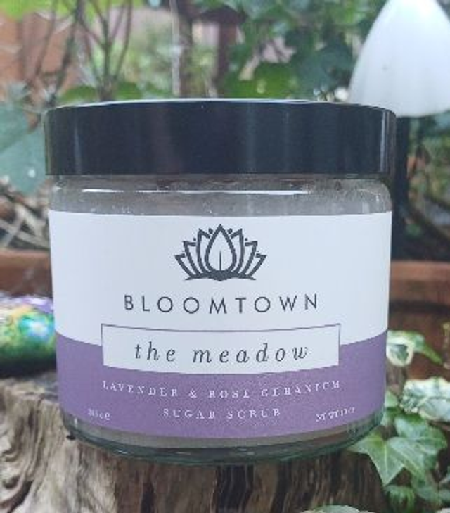 The Meadow - Lavender &amp; Rose Geranium Sugar Scrub