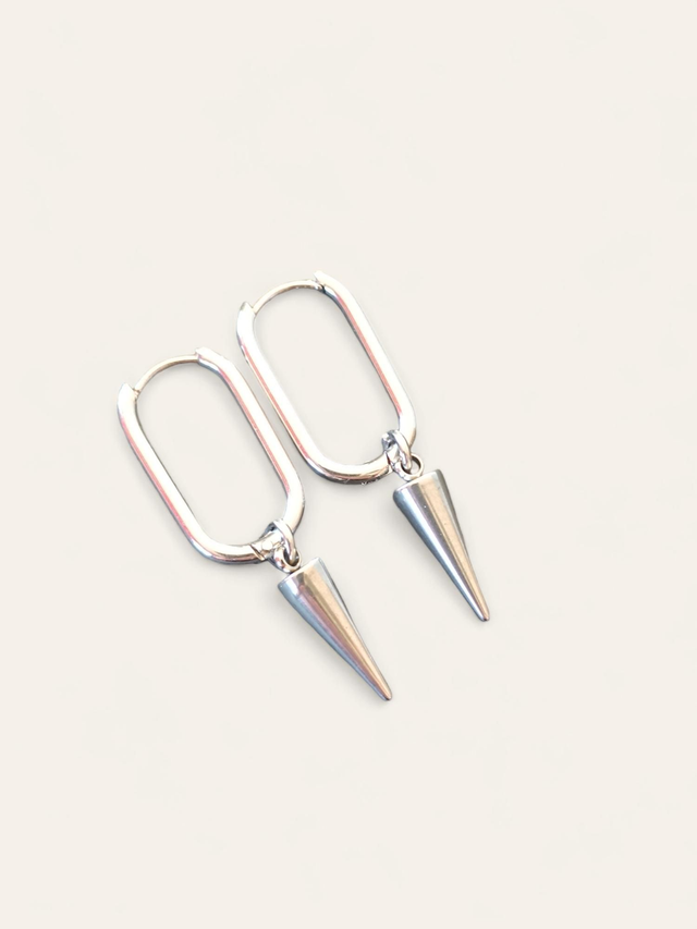Boucles d&#039;oreilles Acier Cône 