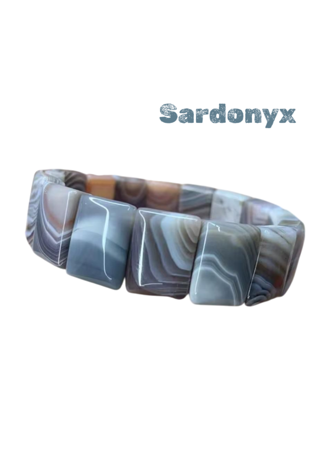 Natursteinarmband Sardonyx 1