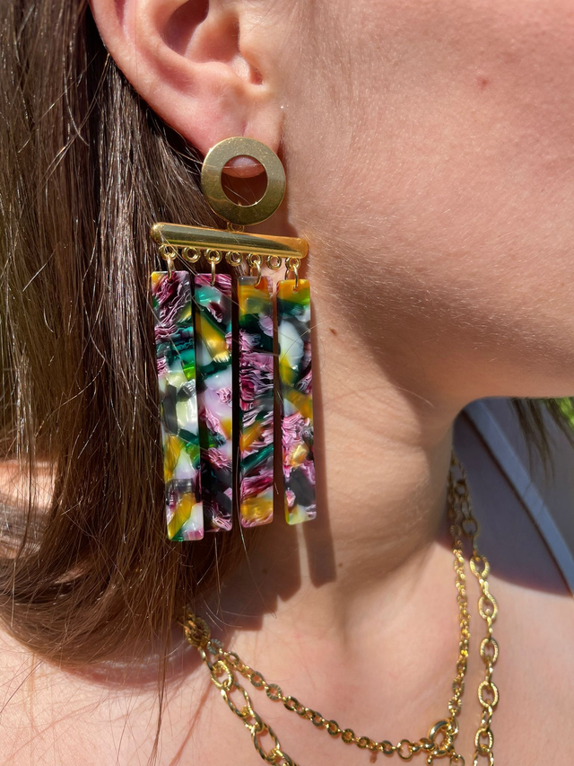 Boucle d'oreille Hélios