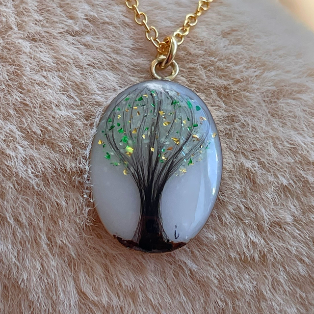Livets tre • 14k gullfylt • 18x13mm • medaljong delicate • Mallene