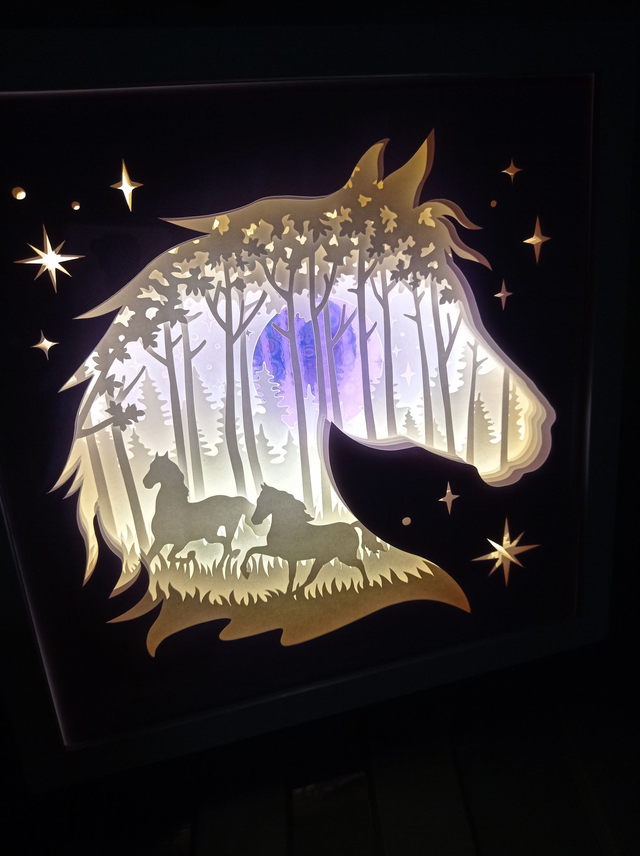 Boîte à lumière "Cheval"