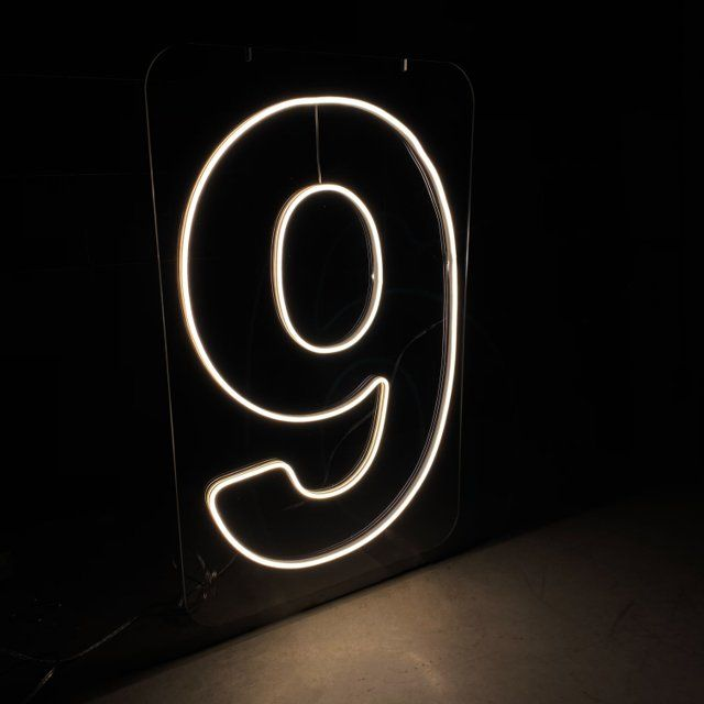 NÚMERO 9 LED (60 cm) - LOCAÇÃO 