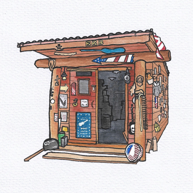 Building Illustration Original 8"x6"