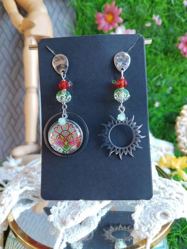 boucles d'oreilles soleil